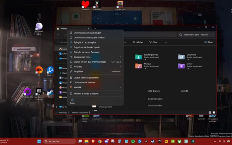 Windows 11 : le menu clic droit enfin repensé pour une expérience utilisateur optimisée