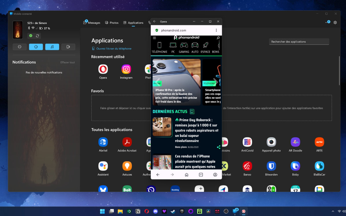 Synchroniser son smartphone Android avec Windows 11 : le guide complet pour partager écran et applications