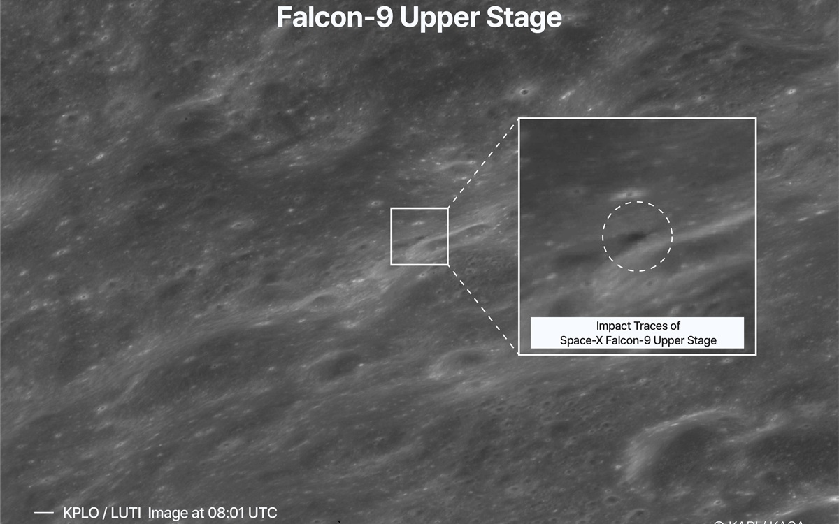 Un morceau de fusée SpaceX s’écrase sur la Lune et laisse une marque impressionnante