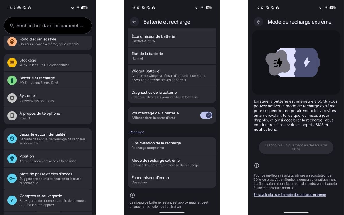 Mode de recharge extrême du Pixel 11 : une fonction utile mais à utiliser avec modération