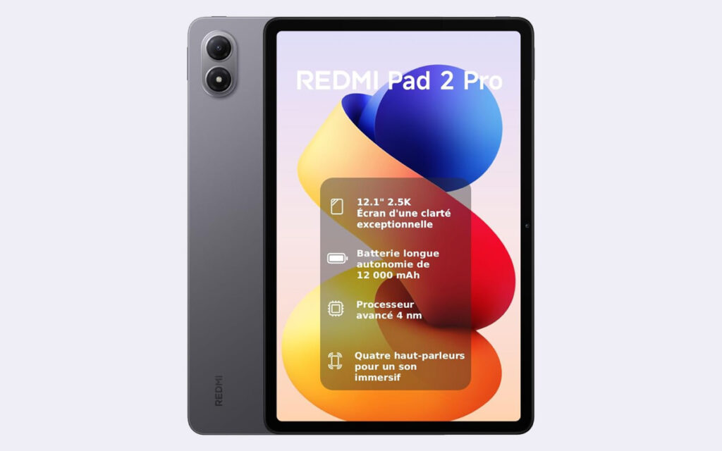 Découvrez la Redmi Pad 2 Pro à moins de 180 € : la tablette Xiaomi de 12,1 pouces devient un super plan !